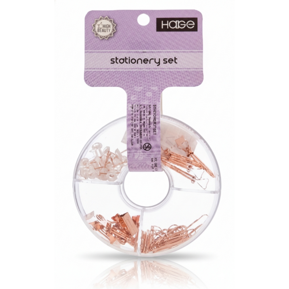 SET CLIPS-BLINDER-GALERA-GOLD ROSE ART WJA245 BAO