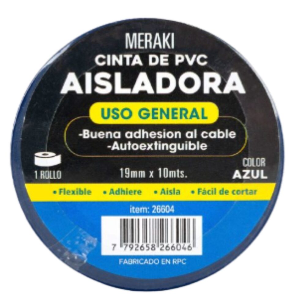CINTA AISLADORA 19MM X 10MT ART 26604 BAO