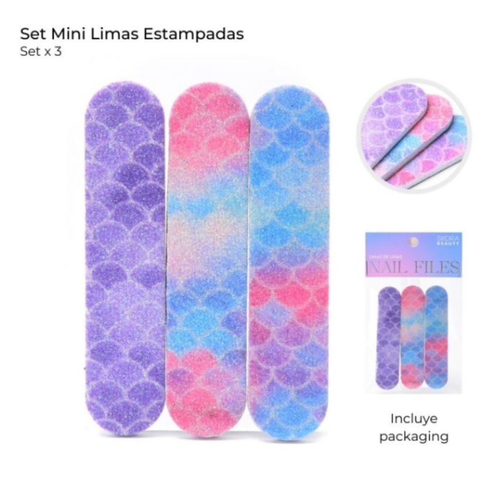SET MINI LIMAS ESTAMPADAS x3u ART 38925 CAO