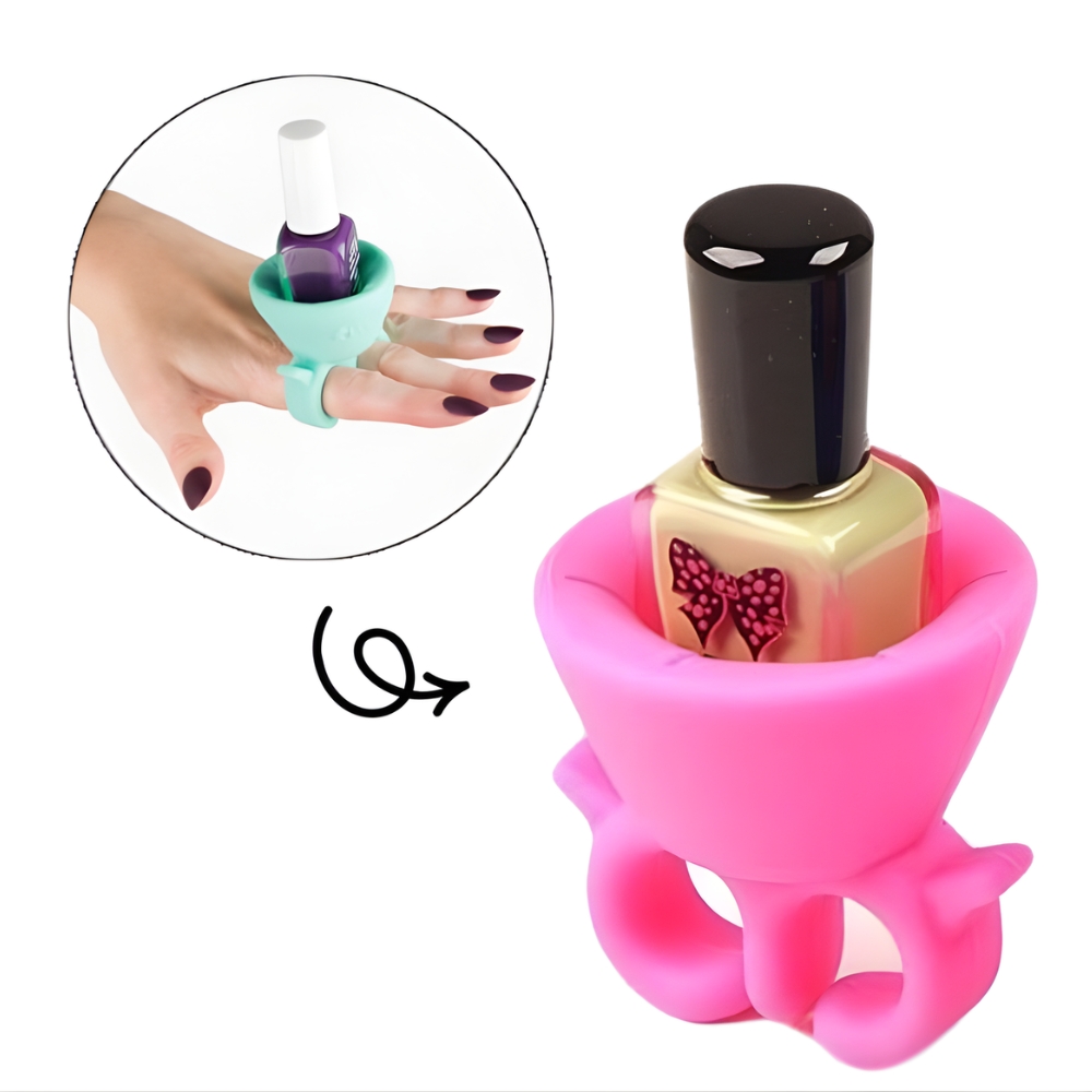 ANILLO PORTA ESMALTE DE SILICONA ART 16070 CAO
