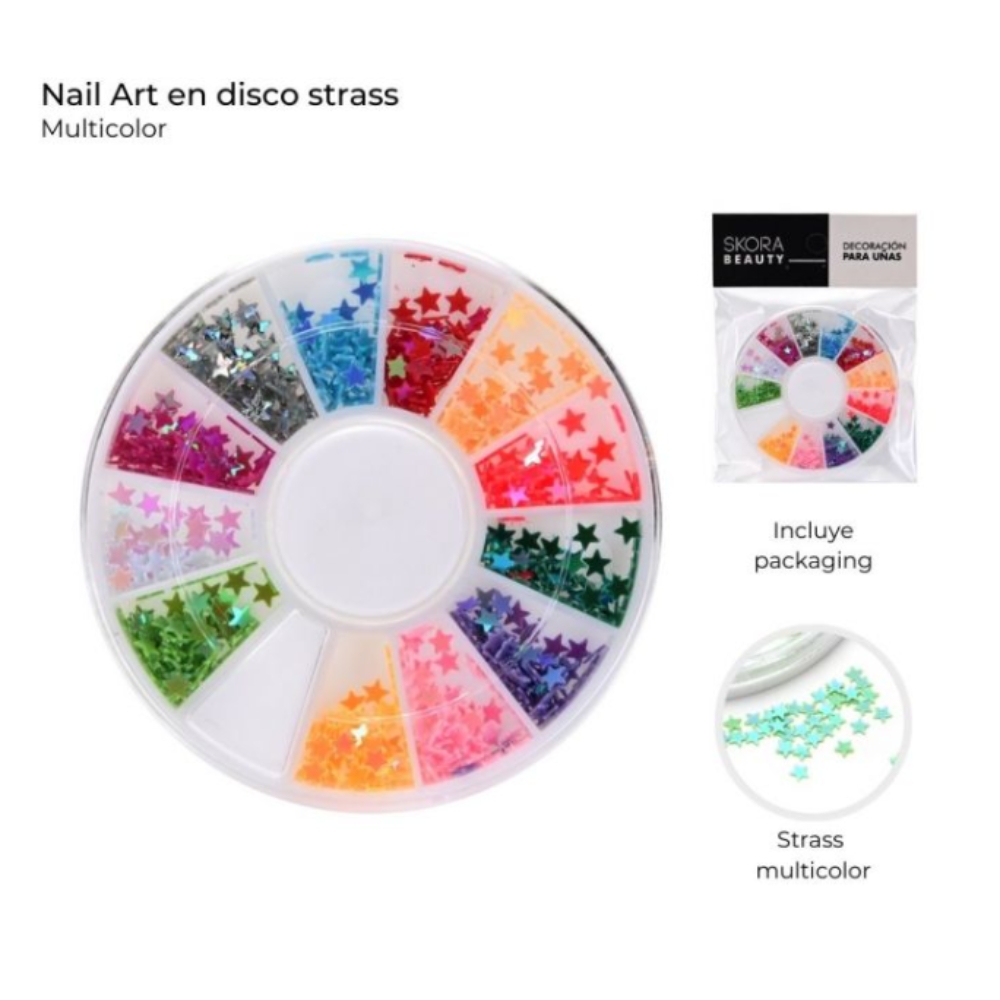 LENTEJUELAS ESTRELLA NAIL ART EN DISCO ART 38884 CAO