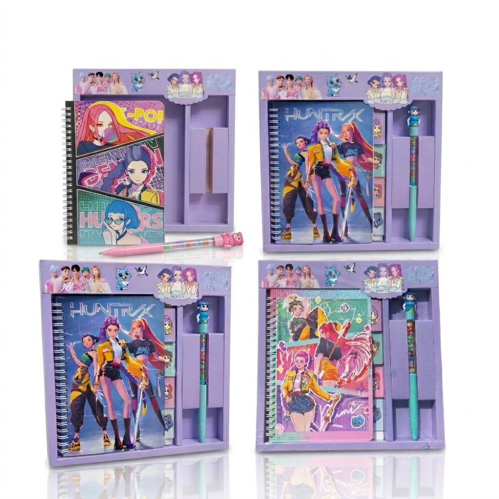SET CUADERNO - LAPICERA A5 KPOP ART SC-217-20 CAO