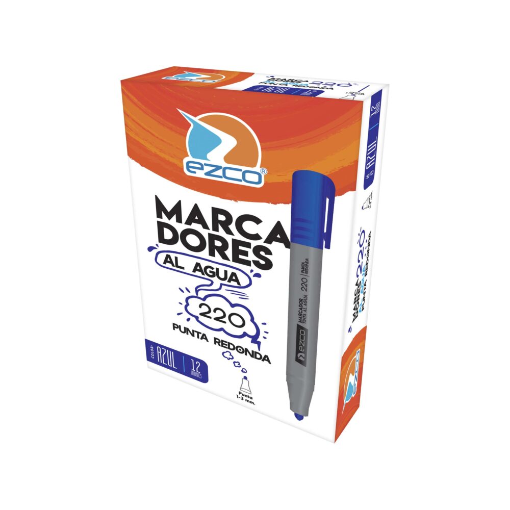 MARCADOR AL AGUA RED AZUL 220 EZCO ART 403220-A KAÑ