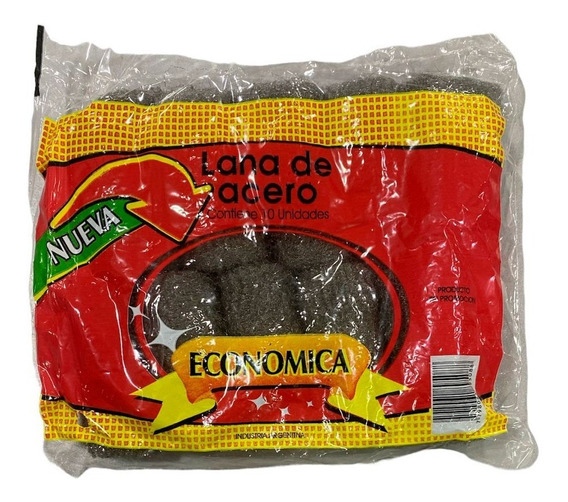 LANA DE ACERO X 10 ECONOMICA ART 89 BAO