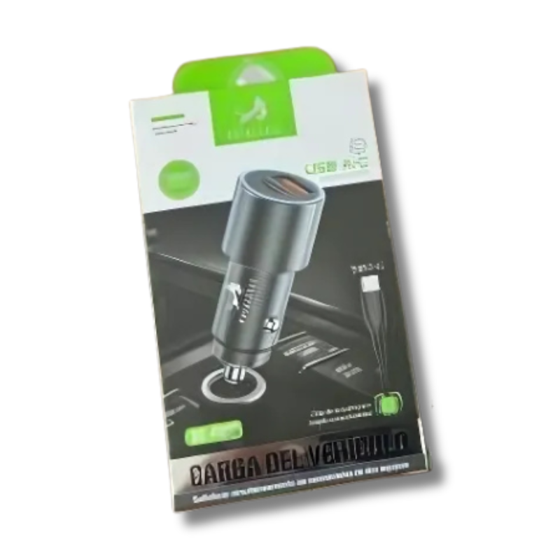 CARGADOR AUTO C/CABLE TIPO IP CARGA RAP ART RC4803/ 4803 CAO