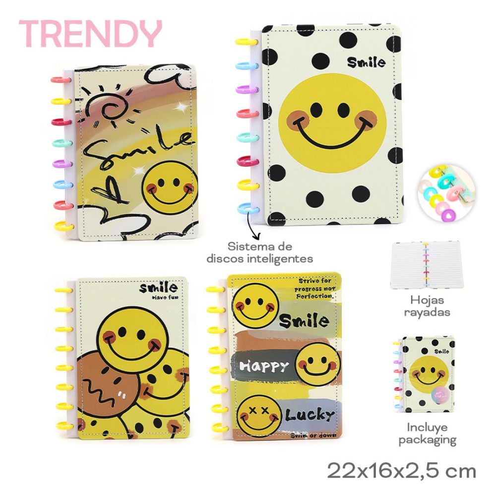 CUADERNO TRENDY SMILE C/DISCO INTELIGENTE ART 30612 CAO