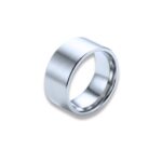 ANILLO ACERO BLANCO GRUESO CHATO XUNIDAD AN2166P CAO