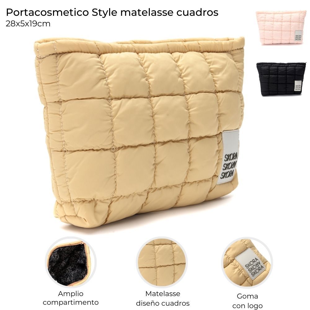 PORTACOSMETICO STYLE MATELASSE ART 41005 CAO