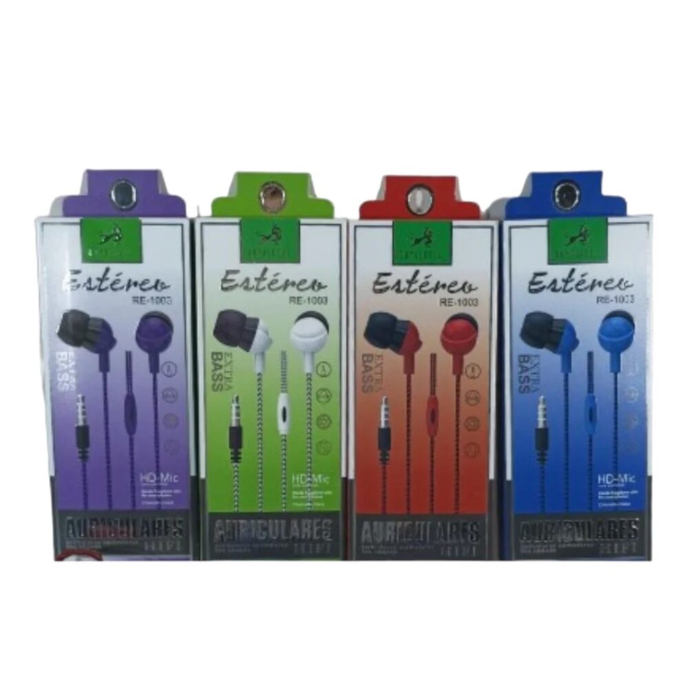 AURICULARES C/CABLE XUNID RE1003 CAO