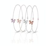 PULSERA ACERO BLANCO MARIPOSA CRISTAL APUDI469P CAO