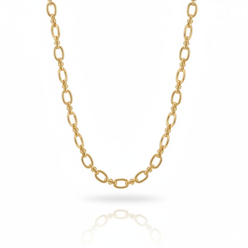 CADENA ACERO DORADO CALADA ACA182D CAO