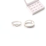 ANILLO BRONCE BLANCO MICROPAVE ART AN606P CAO