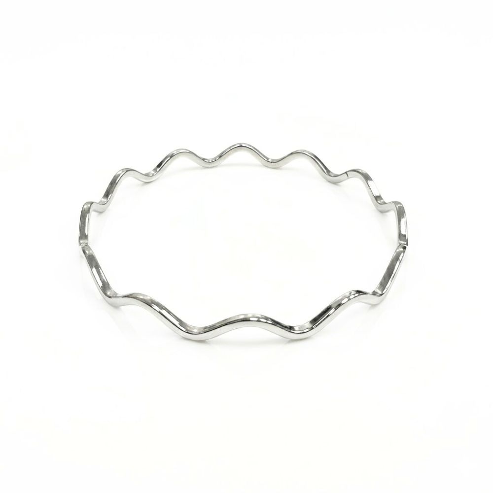 PULSERA ACERO BAÑO BLANCO RIGIDA APU203P CAO