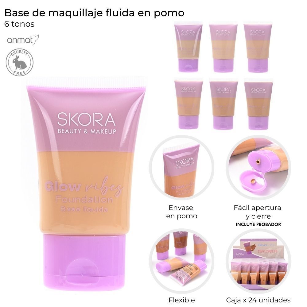 BASE DE MAQUILLAJE FLUIDA EN POMO 39568 AAO