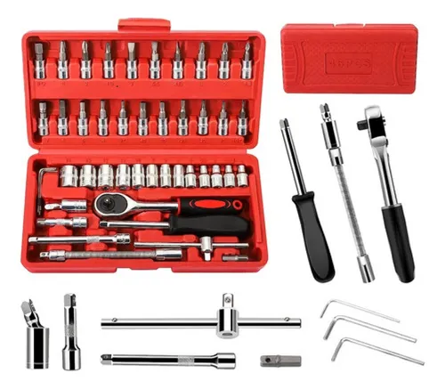 JUEGO DE HERRAMIENTAS CON ESTUCHE 46 PIEZAS ART T-263 CAO