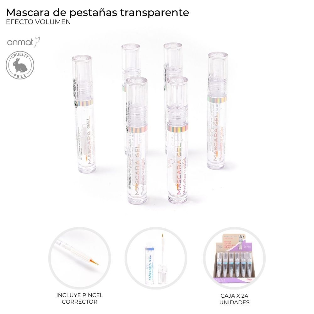 MASCARA DE PESTAÑAS TRASNPARENTE  ART 41764 CAO