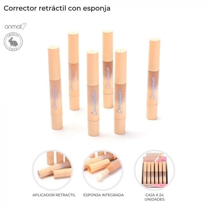 CORRECTOR DE OJOS C/ ESPONJA 41770 CAO