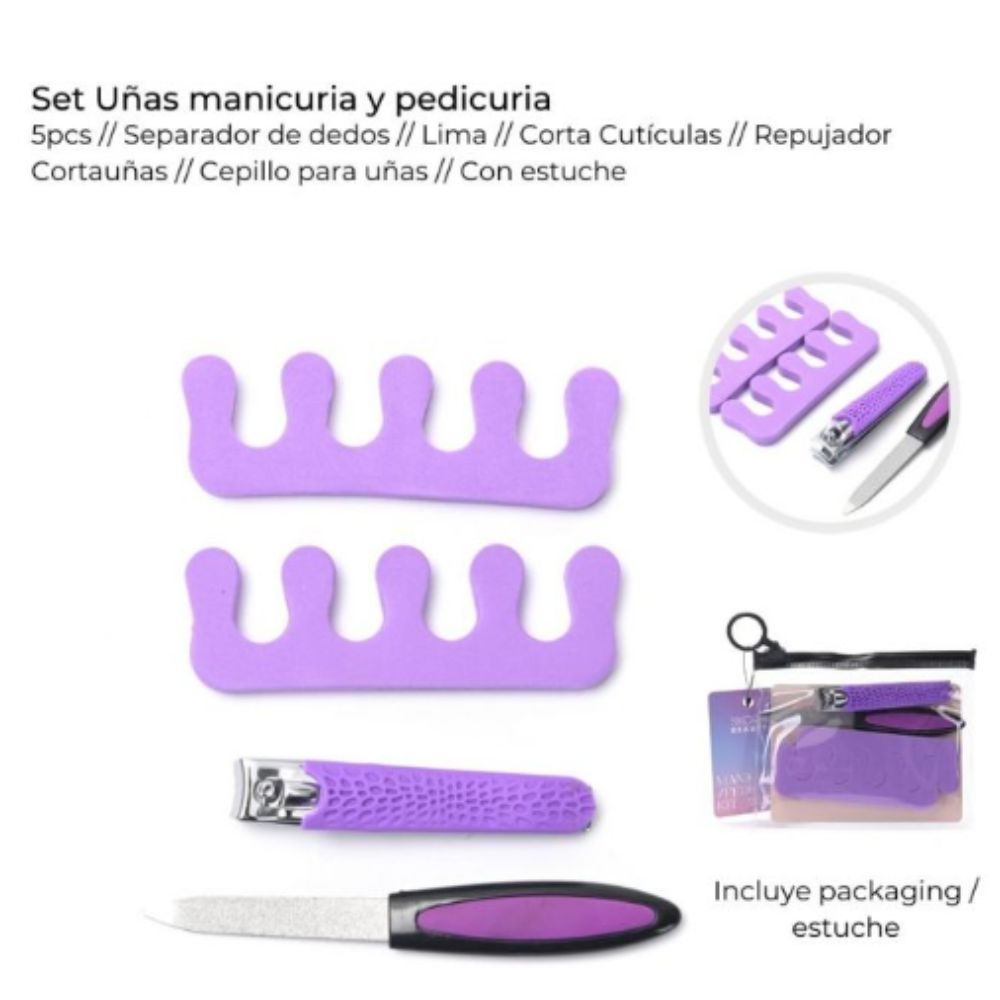 SET UÑAS MANICURA Y PEDICURIA ART 38956 CAO