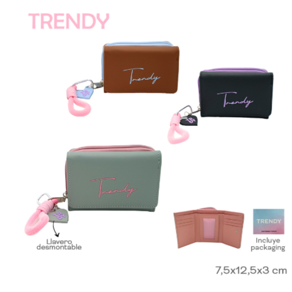 BILLETERA CORTA TRENDY C/LLAVERO ART 29058 DAO