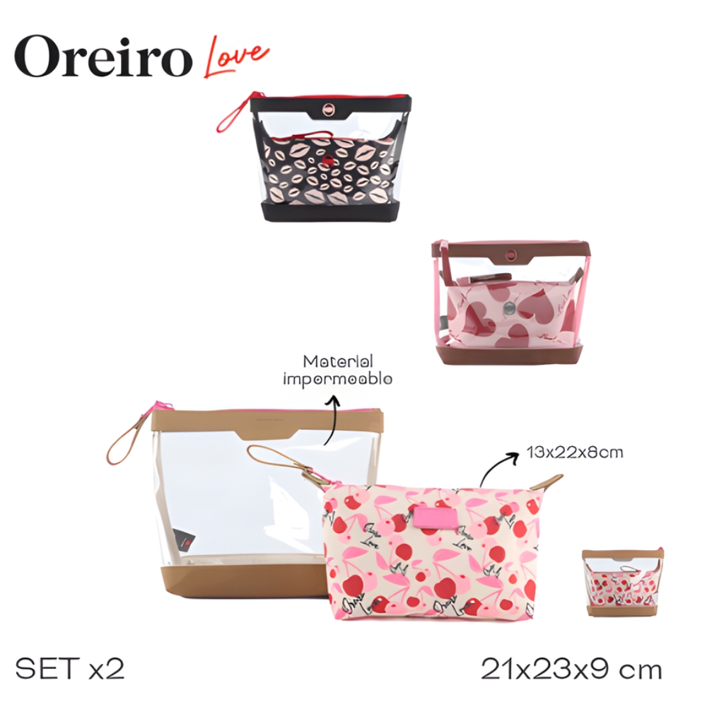 PORTACOSMETICO OREIRO LOVE SETX2 ART 29324 DAO