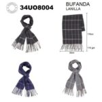 BUFANDA LANILLA A CUADROS 32x170CM ART 34UO8004 DAO