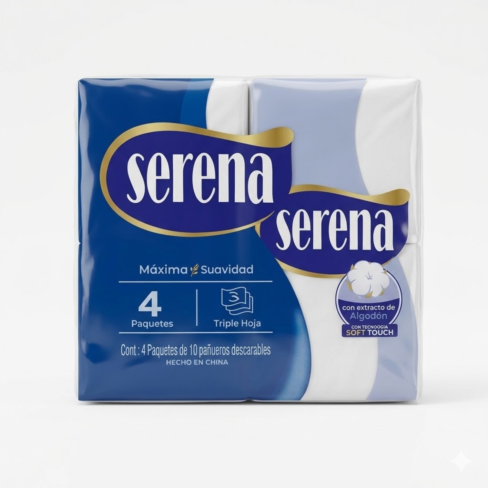PAÑUELO DESCARTABLE SERENA X4 ART CD27164 DAO