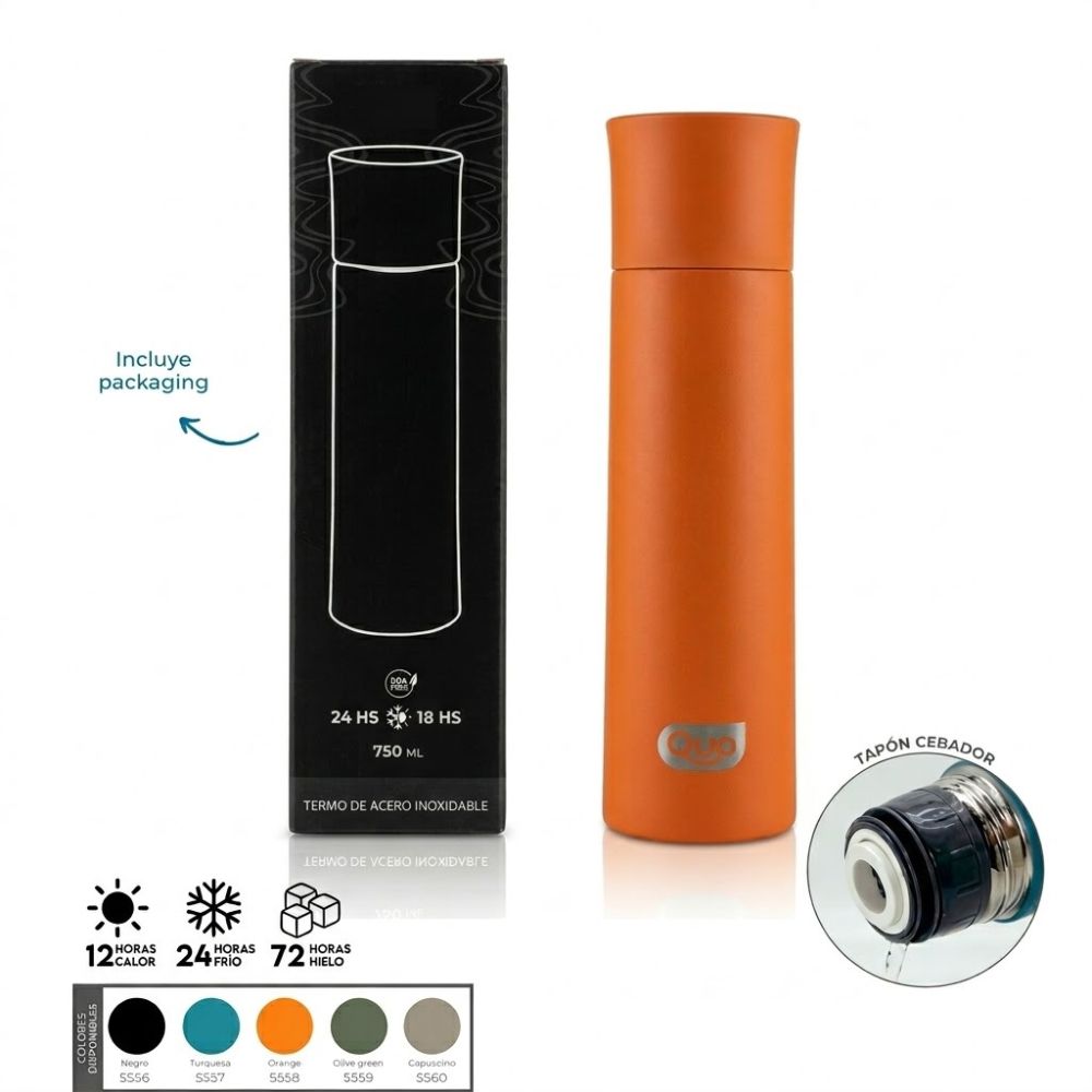 TERMO TAPA RECTA 750ML ART 5556 CAO