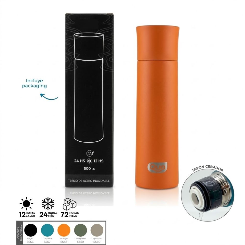 TERMO TAPA RECTA 500ML ART 5561 CAO