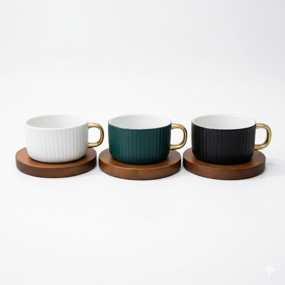 TAZA DE CERAMICA LINE WOOD ART RM41-21 DAO