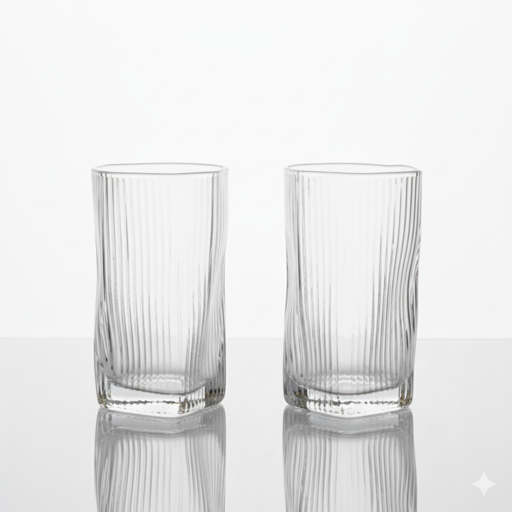 SET X6 VASOS ALTOS CURVED TORNASOL ART RM42-90 DAO