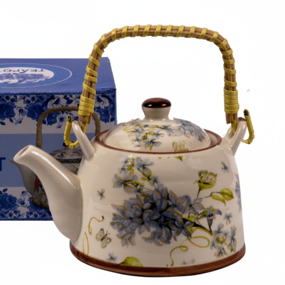 TETERA PORCELANA DISEÑO FLORES ART 102070 DAO