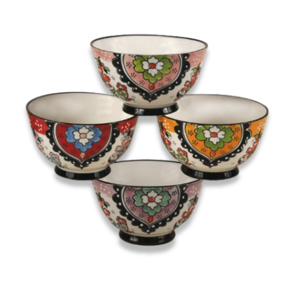 BOWL DISEÑO FLOREADO X12 12,5*7,5cm ART 101344 DAO