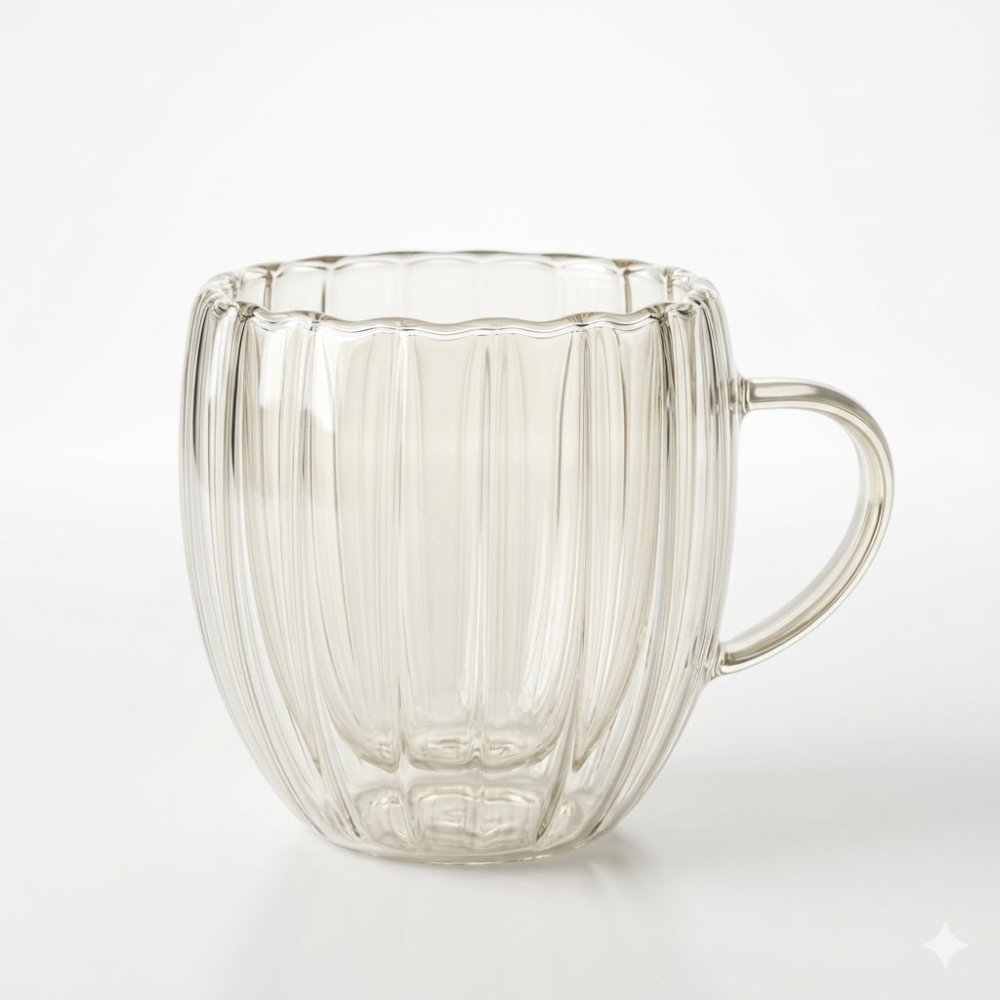 TAZA DOBLE VIDRIO DISEÑO RAYAS XUNIDAD 250cc ART 105399 DAO