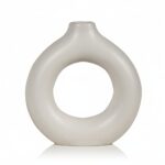 FLORERO DE CERAMICA BLANCO 16x4x11cm ART 201247 DAO