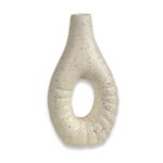 FLORERO CER BLANCO C/DECO NEGRAS 19x10x5cm ART 201255 DAO