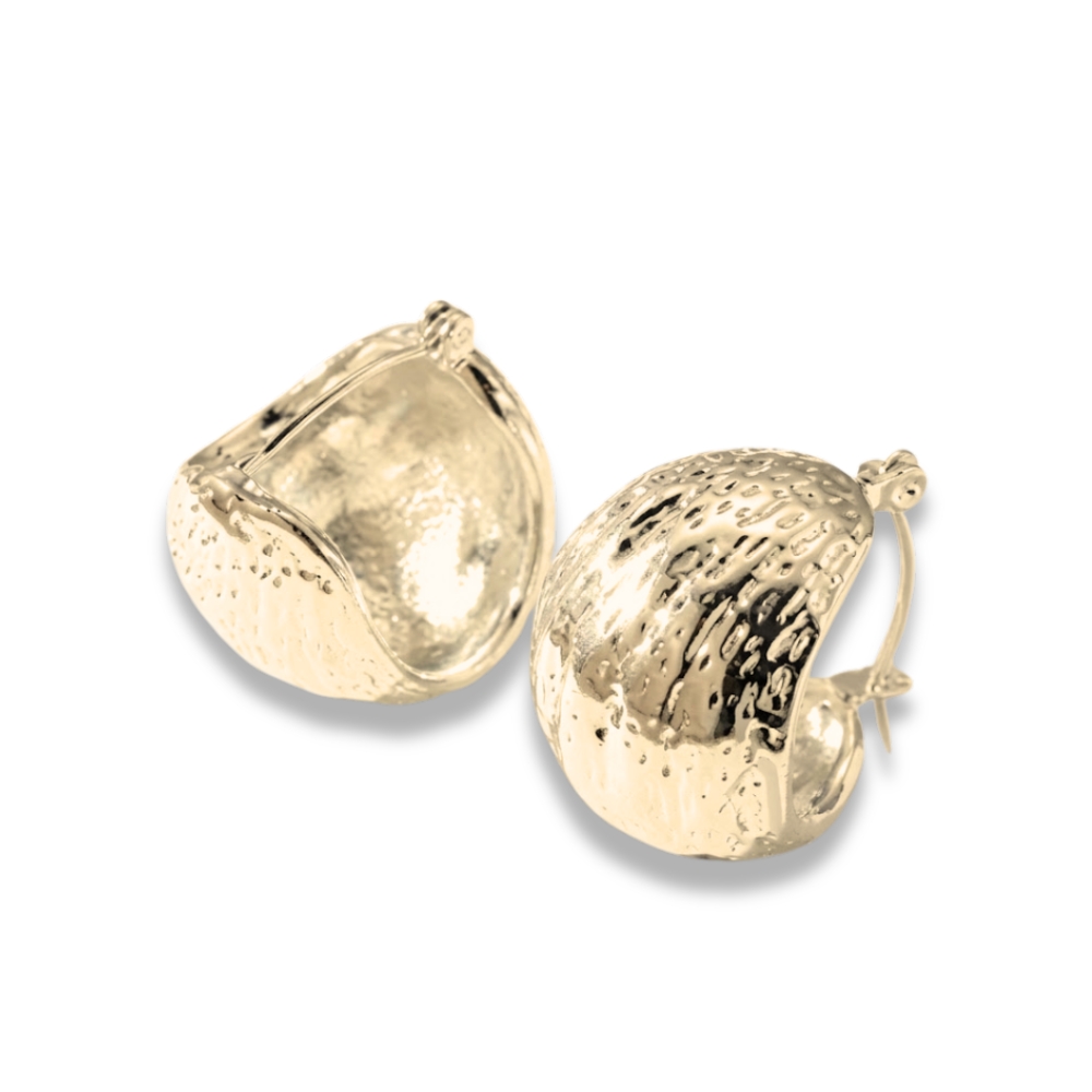 ARO ACERO DORADO ARGOLLA GRUESA CALADA XPAR AR2376D CAO