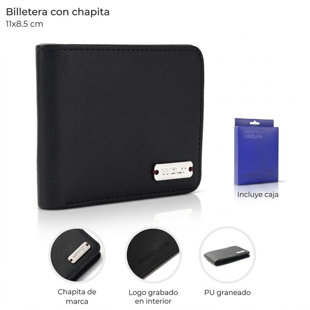 BILLETERA 11X8.5CM C/CHAPITA 43397 DAO