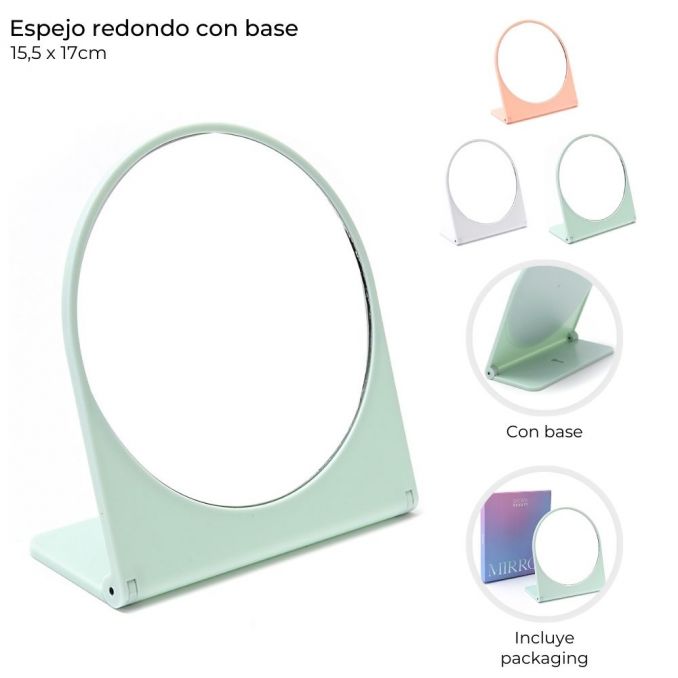 ESPEJO REDONDO CON BASE 15 ART 39009 DAO