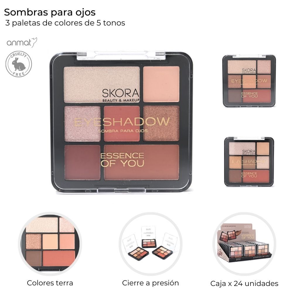 SOMBRAS X5 TONOS + RUBOR + ILUMINADOR 39613 AAO