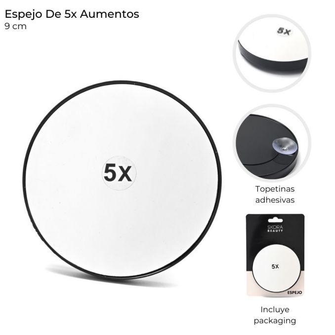 ESPEJO DE 5X AUMENTO TOPETINA ADHESIVA ART 39005 DAO