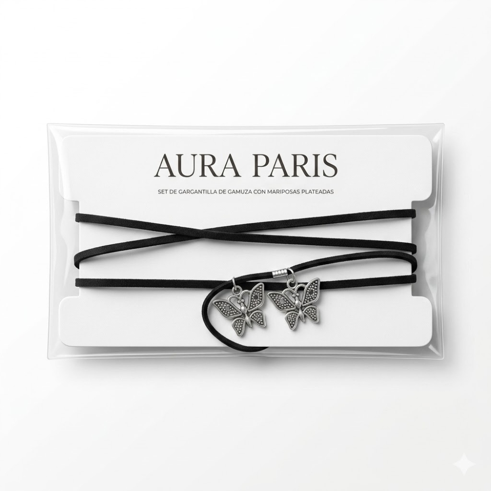 COLLAR C/ DIJE MARIPOSA STRASS ART 55201 DAO