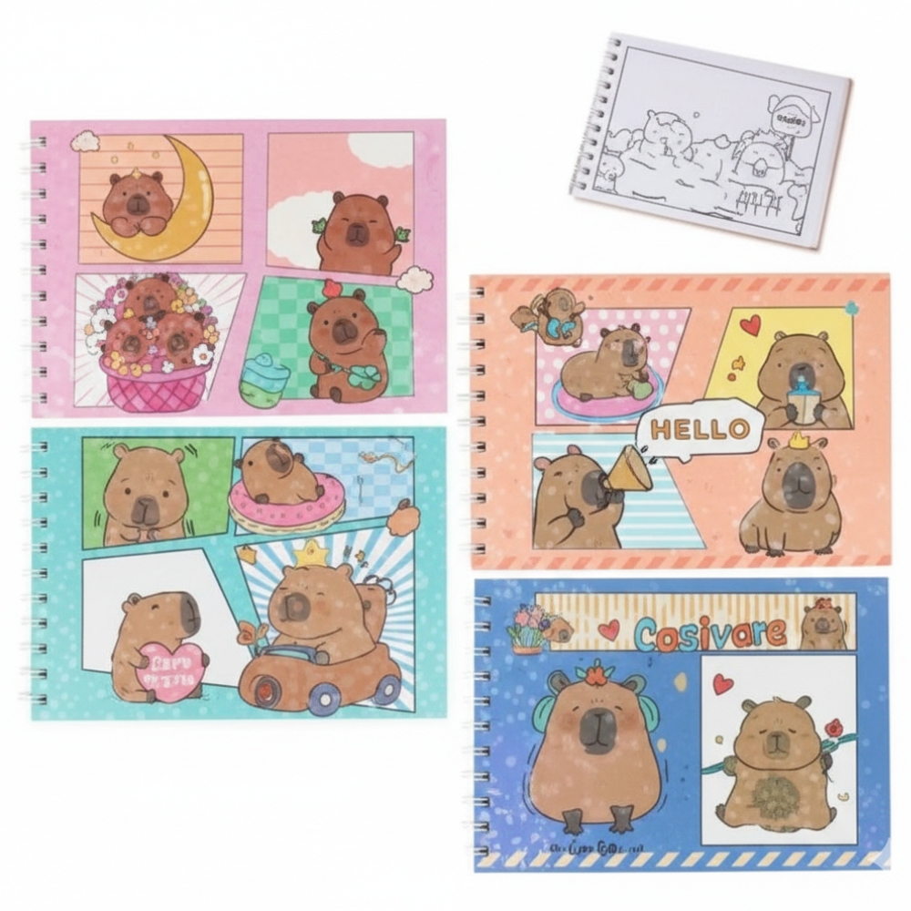 CUADERNO C/ BRILLO CAPYBARA ART JK-4320 BAO