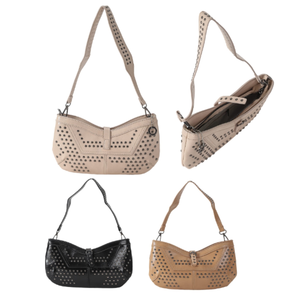 CARTERA PU C/TACHAS Y CORREA EXTRAIBLE ART 12UM6040 DAO