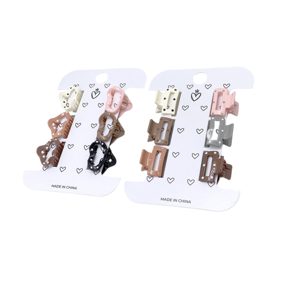 BROCHES X6 FORMAS LUNARES TRENDY ART 54846 DAO