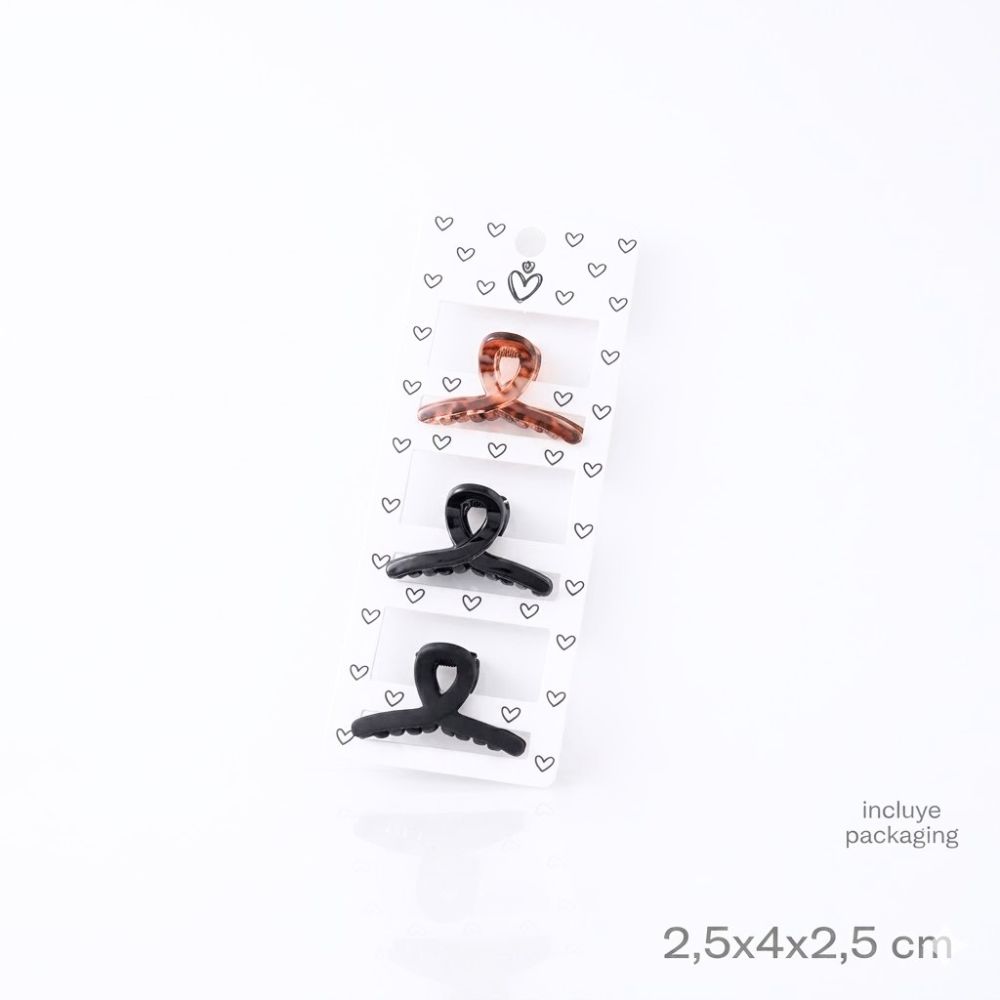BROCHE X3 PELLIZCO TRENDY ART 54886 DAO