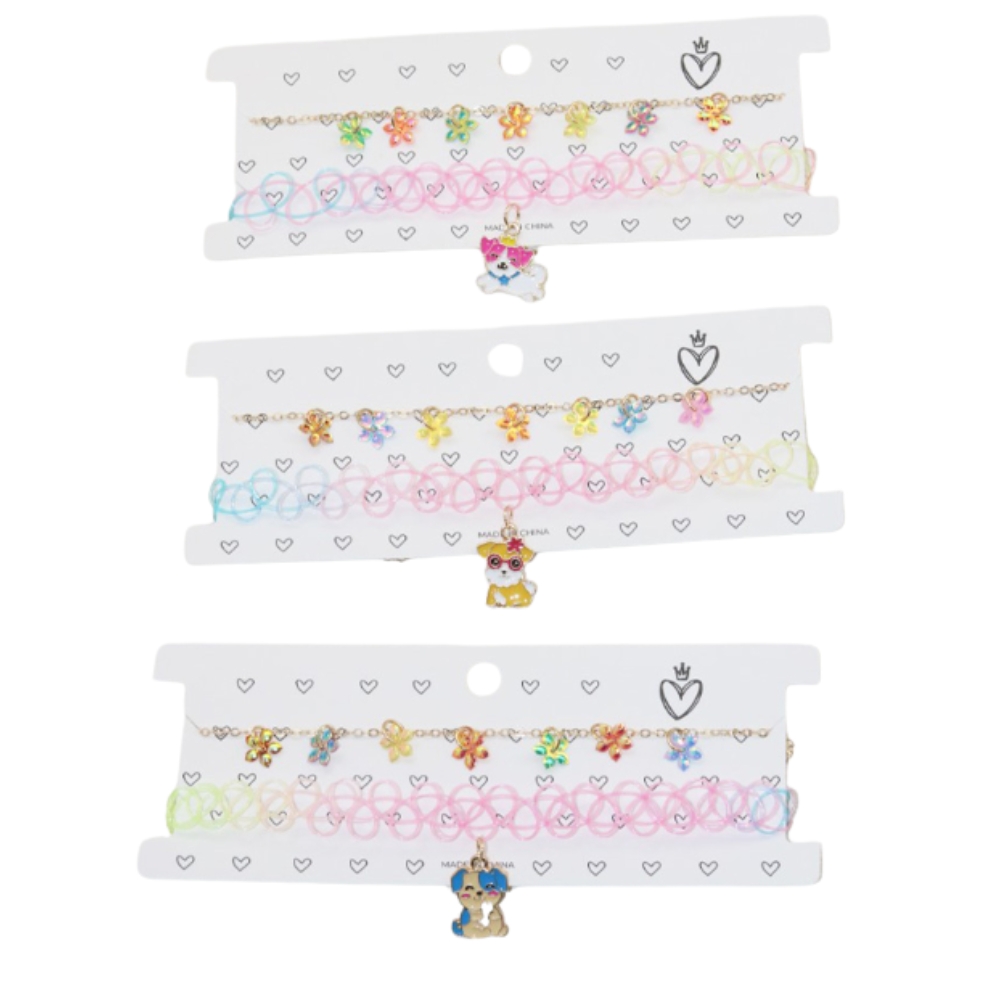 CHOKER INFANTIL C/DIJE PERRITO ART 55034 DAO