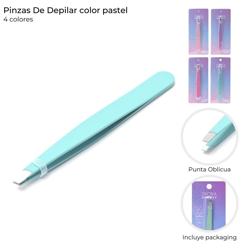 PINZAS DE DEPILAR COLOR PASTEL ART 39398 DAO