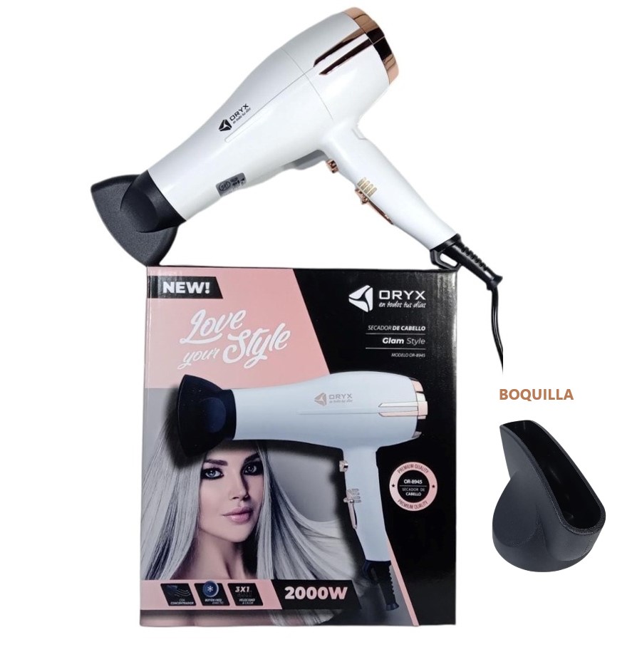 SECADOR DE PELO ORYX ART OR8945B / OR8945W EAO