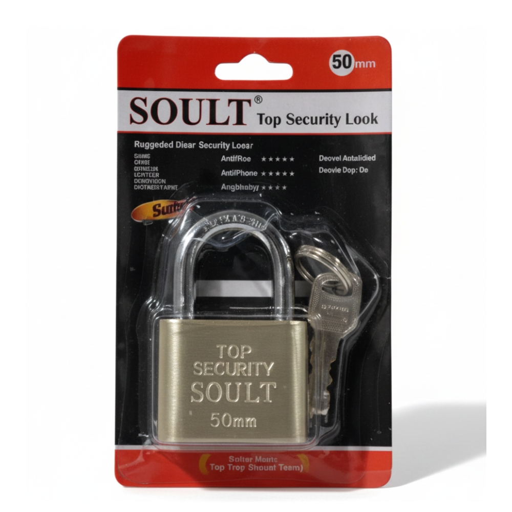 CANDADO 50mm SOULT CON LLAVES ART AD0375 EAO