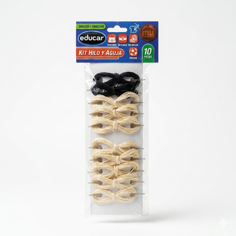 SET HILO Y AGUJA P/CUERO EDUCAR ART 60200 EAO